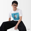 予約：urday【Animal／White Cat／LB】フォトTシャツ（1298002）ホワイト/urday（マミアン）