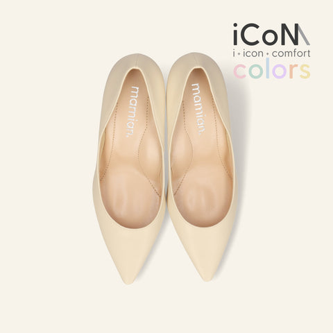 30%OFF：iCoN COLORS：ポインテッドトゥ スムース パンプス（C76533）チャイ/mamian（マミアン）