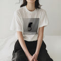 urday【Animal／Black Cat／WB】フォトTシャツ（8064391）ホワイト/urday（マミアン）