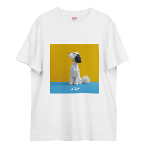 urday【Animal／White Dog／YB】フォトTシャツ（4406976）ホワイト/urday（マミアン）