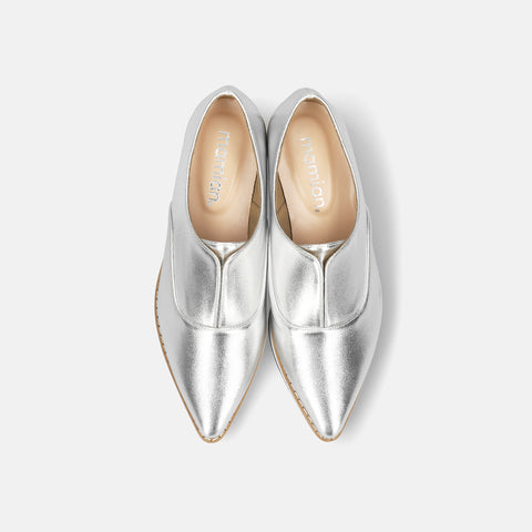 予約：2026SS：厚底ドレスシューズ（4774）シルバー