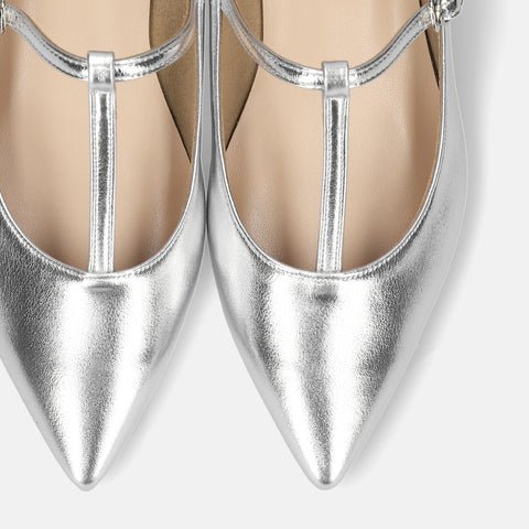 2022AW: T-Strap Flat Shoes (4796) Black