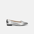 2026AWBI：甲浅ポインテッドトゥ ローファー（124）シルバー/mamian（マミアン）