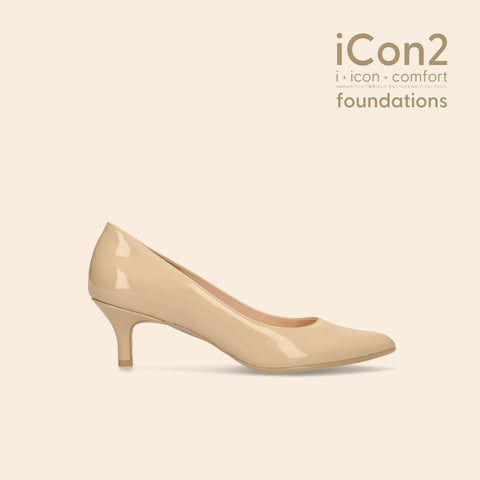 iCon2 Foundations 2024：ポインテッドトゥ パンプス（F5718）メルティバニラ/mamian（マミアン）