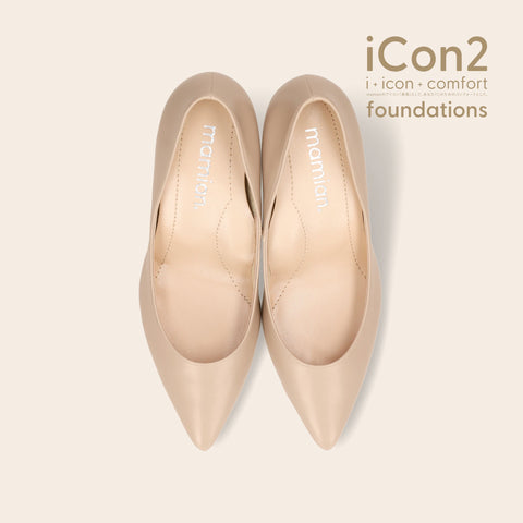 iCon2 Foundations 2024：ポインテッドトゥ パンプス（F7203）モイストシフォン/mamian（マミアン）