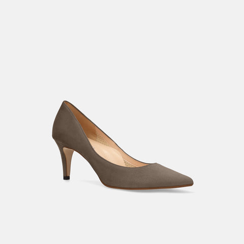 15% OFF: 2024SS: iCoN COLORS: Pointed toe suede pumps (C76532) beige S