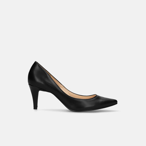 10% OFF: 2024SS: iCoN COLORS: Pointed Toe Smooth Pumps (C76533) Black