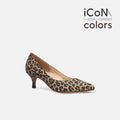 ラストワン30%OFF：iCoN COLORS：ポインテッドトゥ スエード パンプス（C57172）レオパードS/mamian（マミアン）
