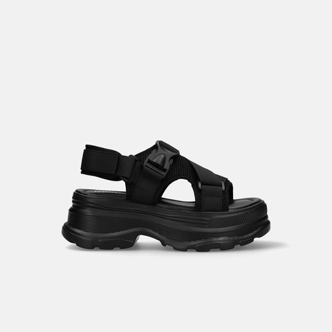 予約：2026SS：厚底スポーツサンダル（c10004）ブラック