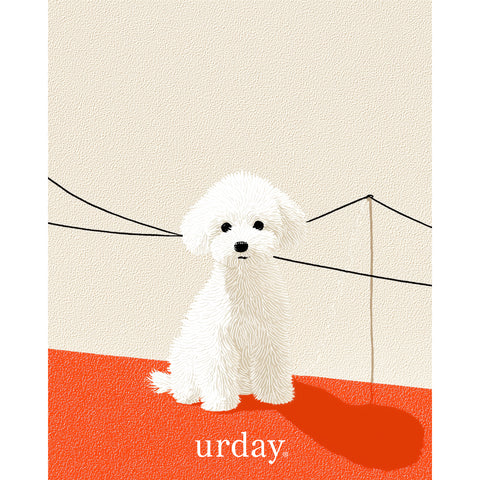 予約：urday【dog】アートワークスウェットプルパーカ（u-a-spk-0001-10）ブラック